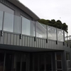 Semi-Frameless Balustrades with Round Post in Round Square Double Slot Pipe