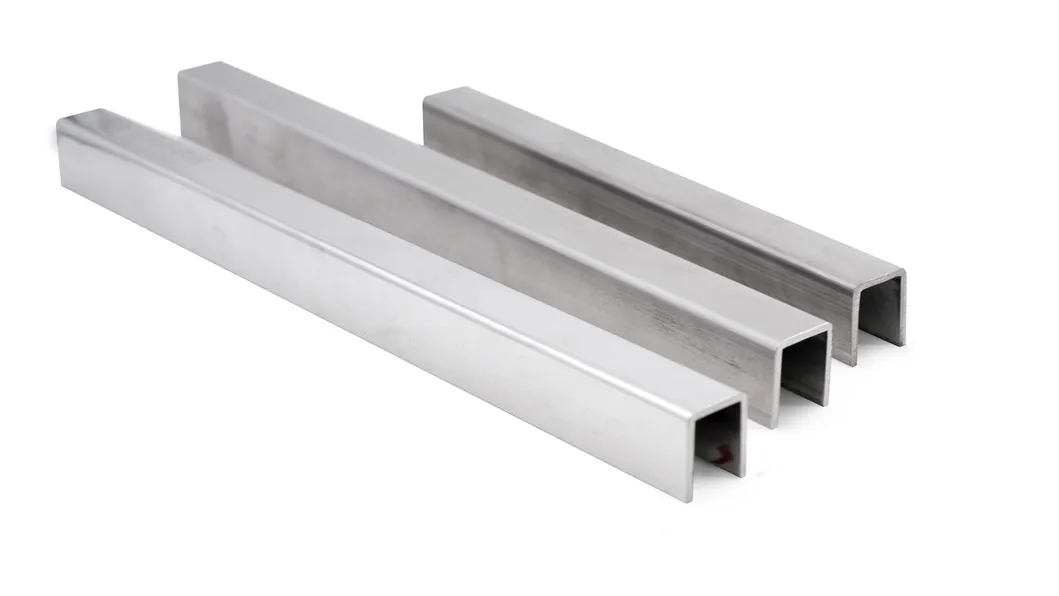 Modern Glass Stair Railing with Stylish U-Channel Design