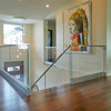 Sleek Modern Glass Railing with Sturdy Stainless Steel Support