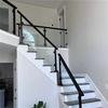 Stylish Balcony Step Railing Balustrade with Square Pipe for Glass Railing