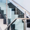 Premium Glass Balcony Railing System with Stainless Steel Posts