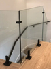 Modern Frameless Glass Railing Spigot with Tempered Glass Clamp