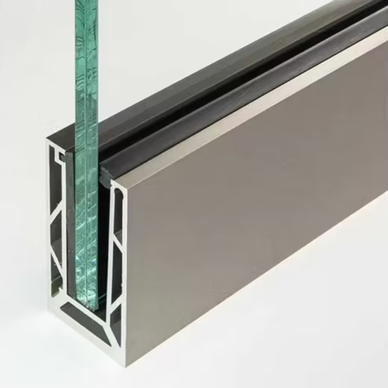 Stainless Steel Semi-Frameless Balustrades with Base Glass Clamps or Base Shoes