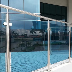 Framed Glass Balustrades with Round Tubes in Stainless Steel 304 316