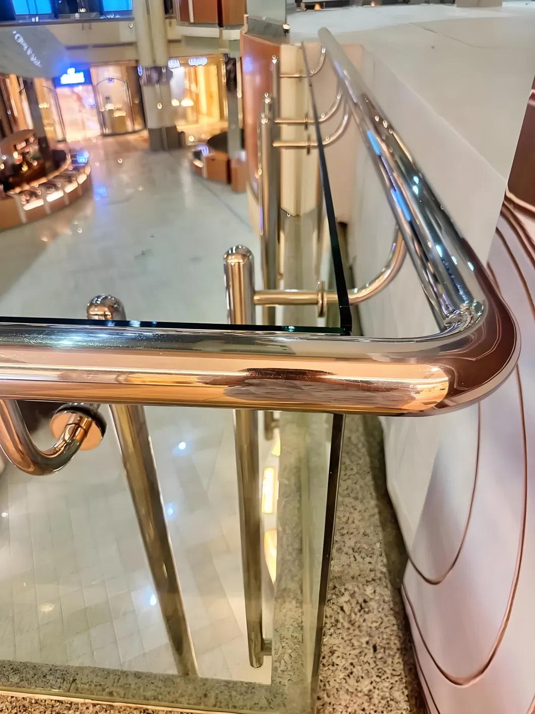 Framed Glass Balustrades with Round Tubes in Stainless Steel 304 316