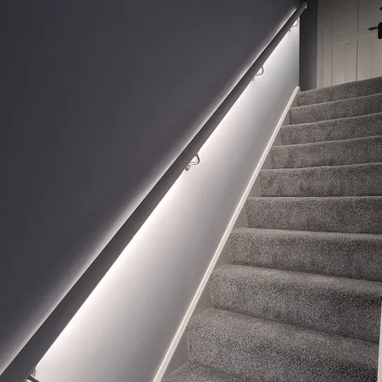 Premium 304 316 2205 Stainless Steel Handrail with LED Lighting