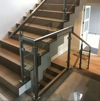 Fabricate a Durable Staircase Railing Using Stainless Steel Poles for The Balcony
