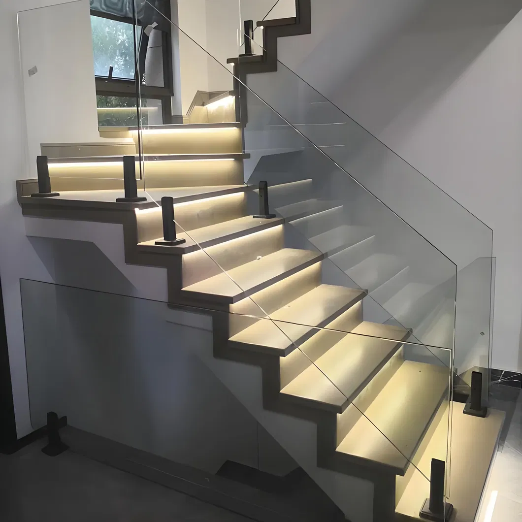 Frameless Glass Balustrades with Stainless Steel 304 316 2205 Glass Core Grill Spigots