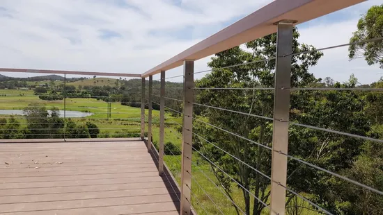 Stainless Steel 304 316 Cable Railing Post Square Fence Round Post