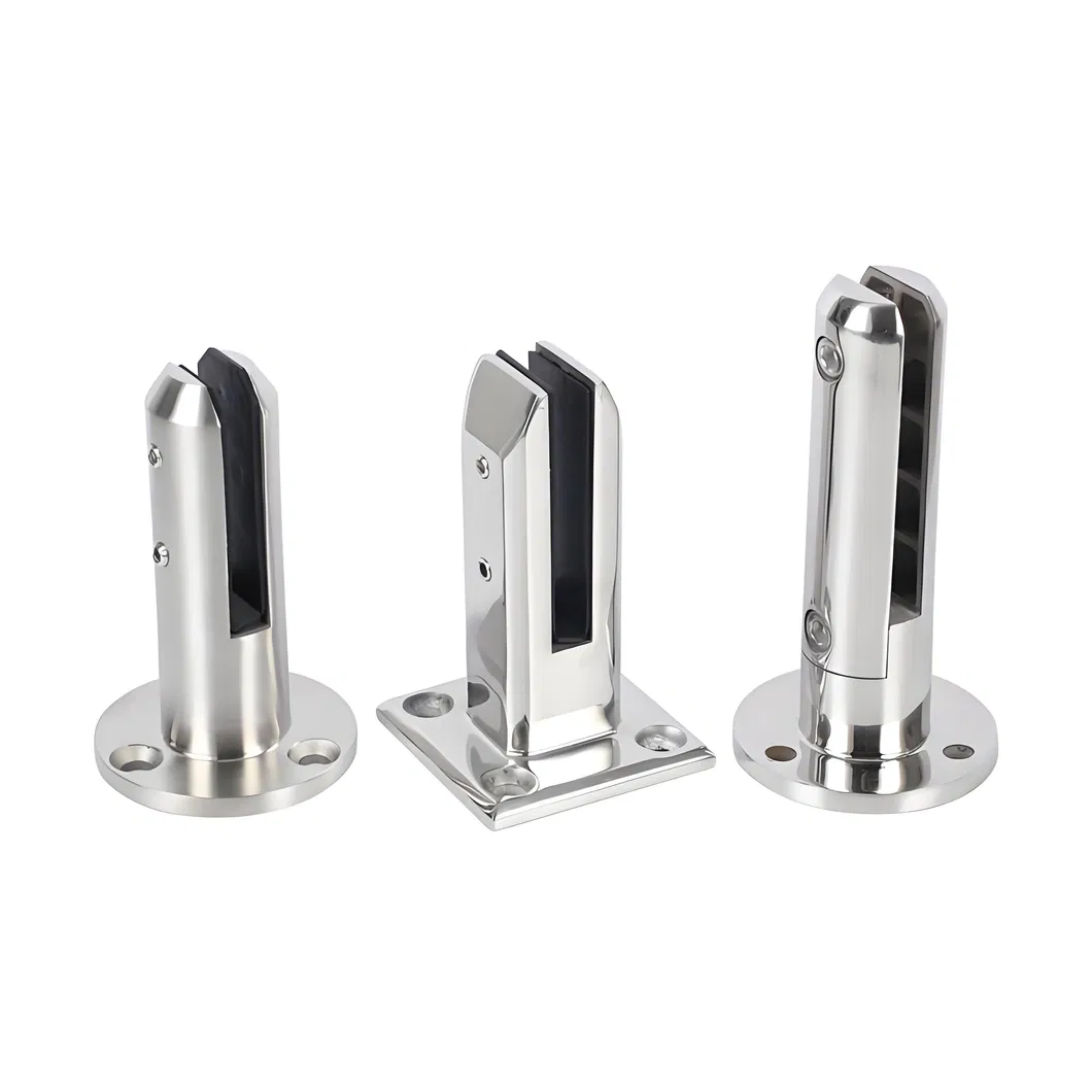 Modern Frameless Tempered Glass Balustrades with Black Spigot