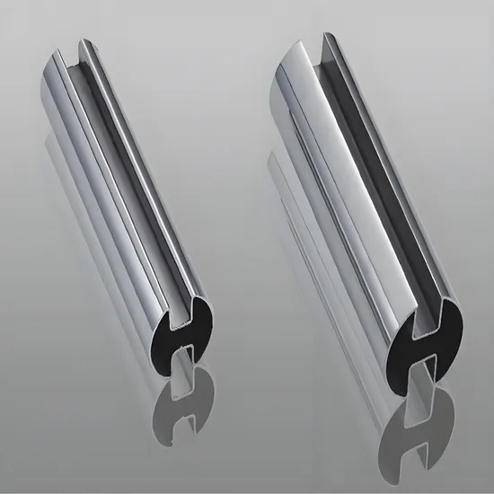 Elegant Double Slot Tube for Stylish Glass Decor