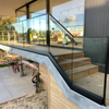 Stainless Steel Semi-Frameless Balustrades with Base Glass Clamps or Base Shoes