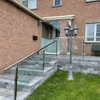 Classic And Modern Framed Glass Balustrades with Stainless Steel Square Tubes