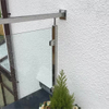 Classic And Modern Framed Glass Balustrades with Stainless Steel Square Tubes