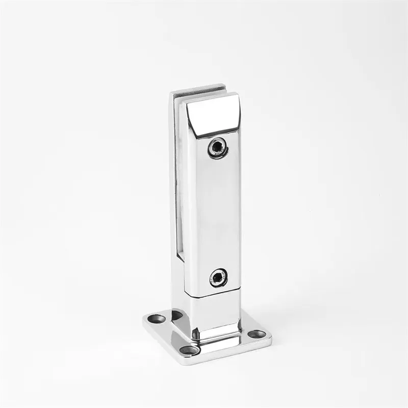 Flat Back Square Glass Spigot for 8mm 10mm Glass Panel Installation Kits