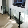 Sleek Modern Black Steel Glass Railing for Chic Balconies