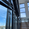 Stylish Modern Balcony Railing with LED Handrail and Glass Panels