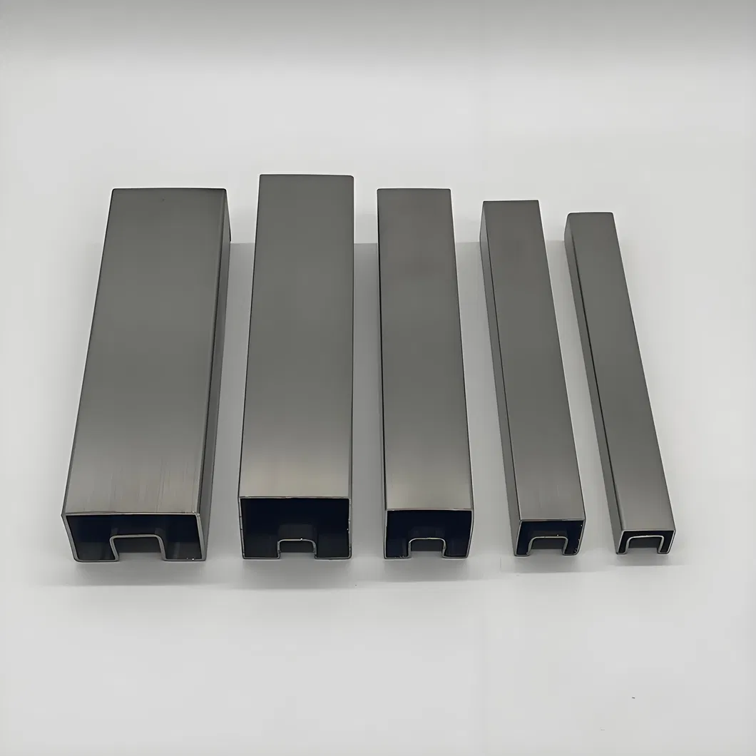 Contemporary Square Tube Glass Railing Balustrade for Modern Homes