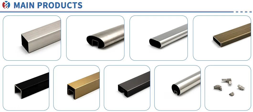 Semi-Frameless Balustrades with Stainless Steel 304 316 2205 Base Glass Spigot