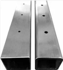 Premium Black Stainless Steel Rectangular Handrail for Cable Railing